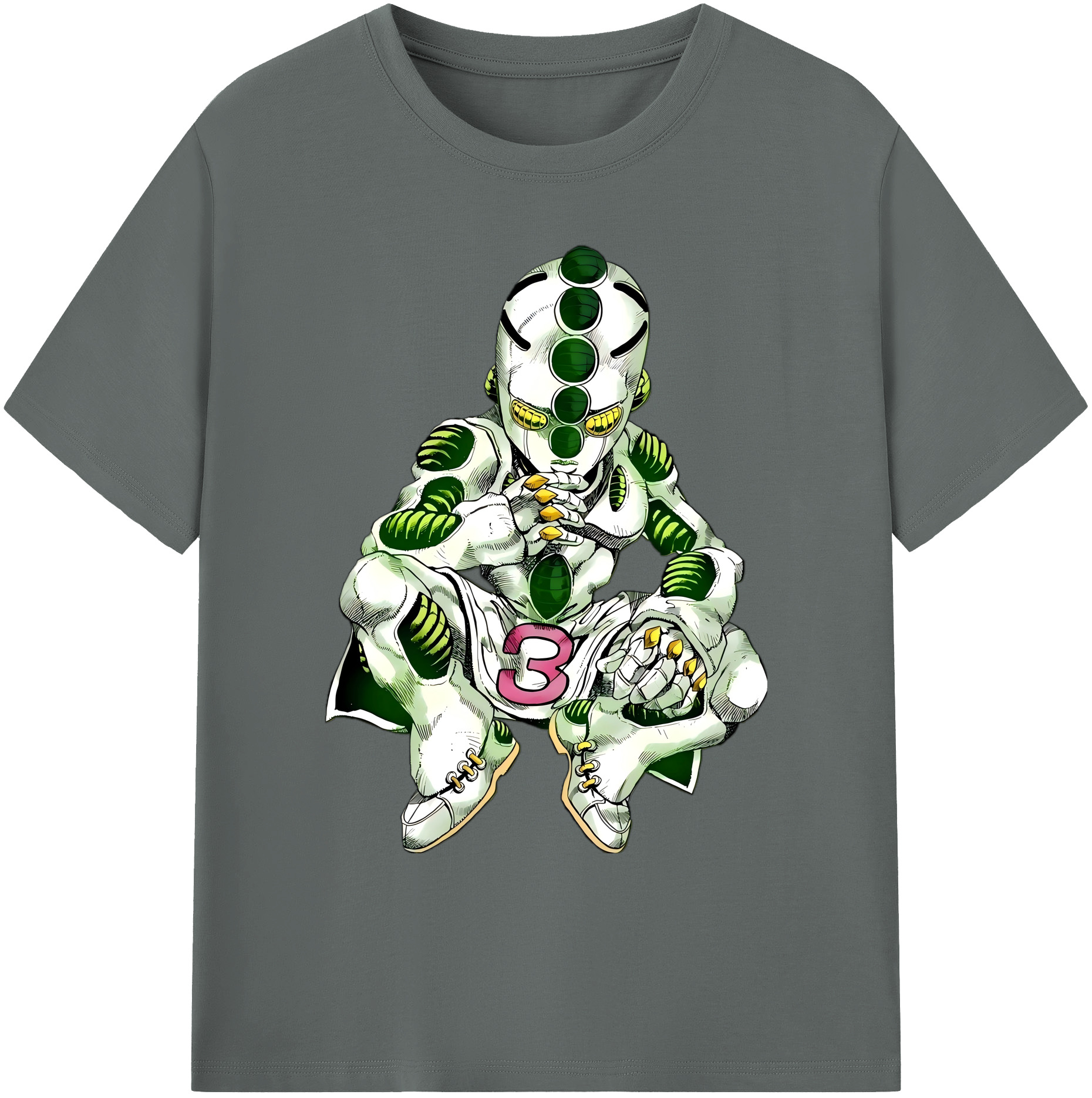 （画像用） ジョジョの奇妙な冒険 広瀨康一 JoJo's Bizarre Adventure Hirose Koichi 綿100％ メンズ半袖Tシャツ｜肌触りやわらか＆通気性